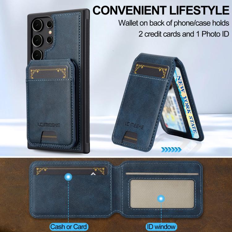 For Samsung Galaxy S26 Ultra 5G LC.IMEEKE L3 Series Detachable RFID Card Bag Magsafe Phone Case