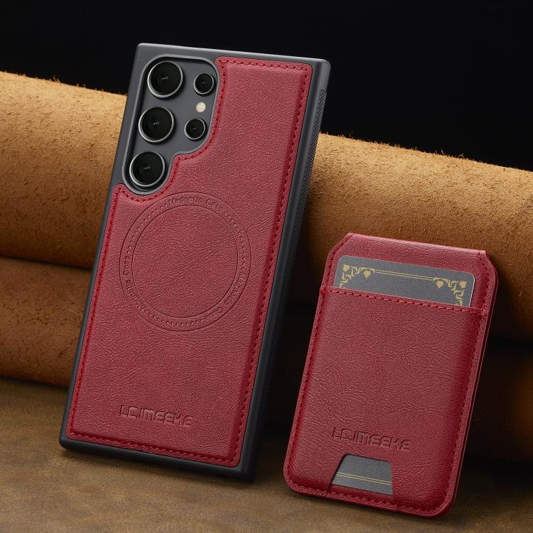 For Samsung Galaxy S26 Ultra 5G LC.IMEEKE L3 Series Detachable RFID Card Bag Magsafe Phone Case