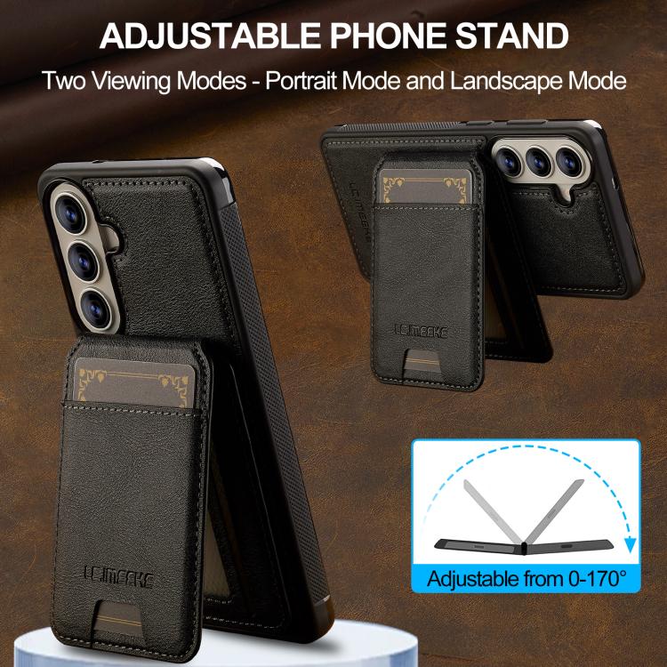 For Samsung Galaxy S26+ 5G LC.IMEEKE L3 Series Detachable RFID Card Bag Magsafe Phone Case