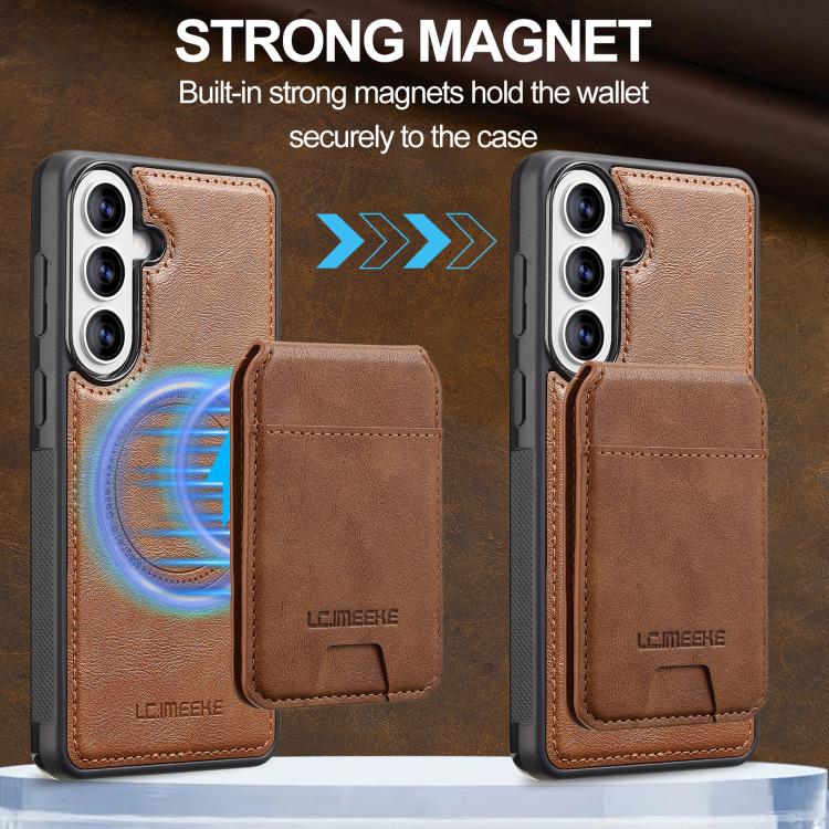 For Samsung Galaxy S26+ 5G LC.IMEEKE L3 Series Detachable RFID Card Bag Magsafe Phone Case