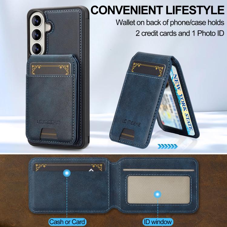 For Samsung Galaxy S26+ 5G LC.IMEEKE L3 Series Detachable RFID Card Bag Magsafe Phone Case