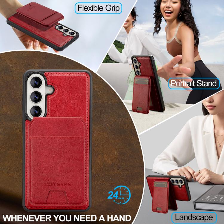 For Samsung Galaxy S26+ 5G LC.IMEEKE L3 Series Detachable RFID Card Bag Magsafe Phone Case