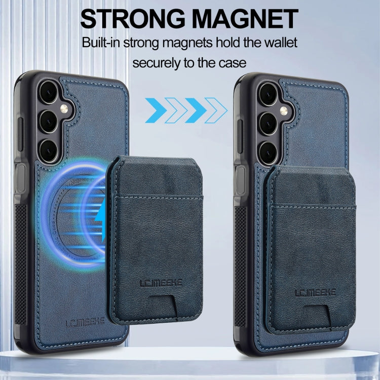 For Samsung Galaxy A55 5G LC.IMEEKE L3 Series Detachable RFID Card Bag Magsafe Phone Case