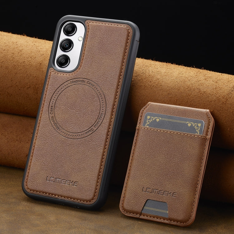 For Samsung Galaxy A54 5G LC.IMEEKE L3 Series Detachable RFID Card Bag Magsafe Phone Case