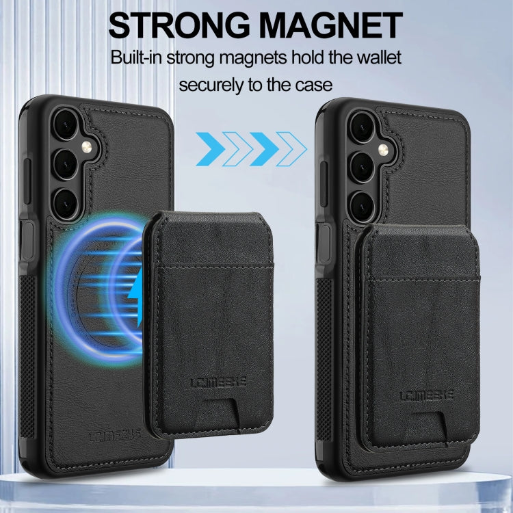 For Samsung Galaxy A35 5G LC.IMEEKE L3 Series Detachable RFID Card Bag Magsafe Phone Case