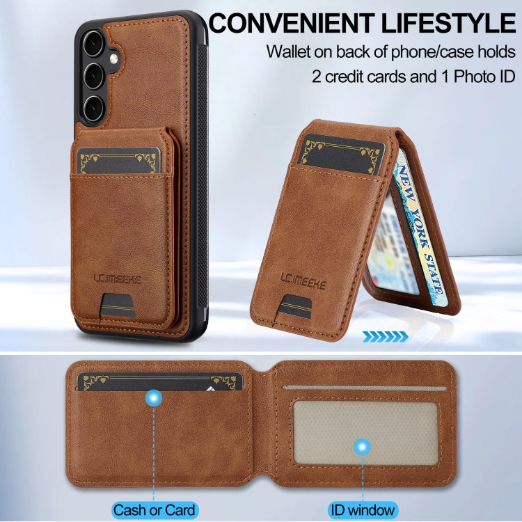 For Samsung Galaxy A35 5G LC.IMEEKE L3 Series Detachable RFID Card Bag Magsafe Phone Case