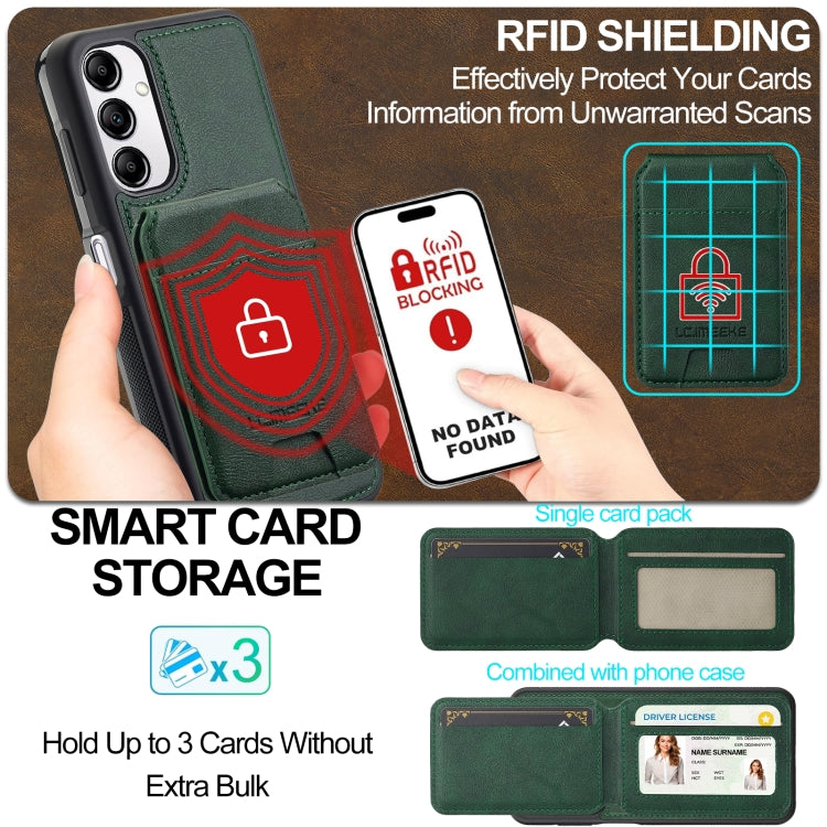 For Samsung Galaxy A34 5G LC.IMEEKE L3 Series Detachable RFID Card Bag Magsafe Phone Case