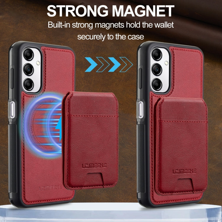 For Samsung Galaxy A34 5G LC.IMEEKE L3 Series Detachable RFID Card Bag Magsafe Phone Case