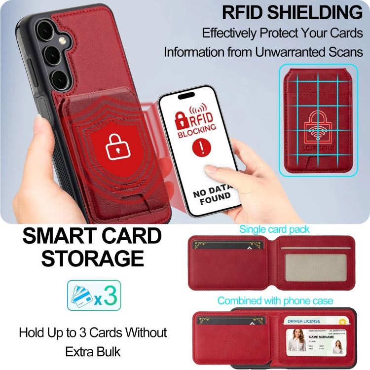 For Samsung Galaxy A16 5G LC.IMEEKE L3 Series Detachable RFID Card Bag Magsafe Phone Case