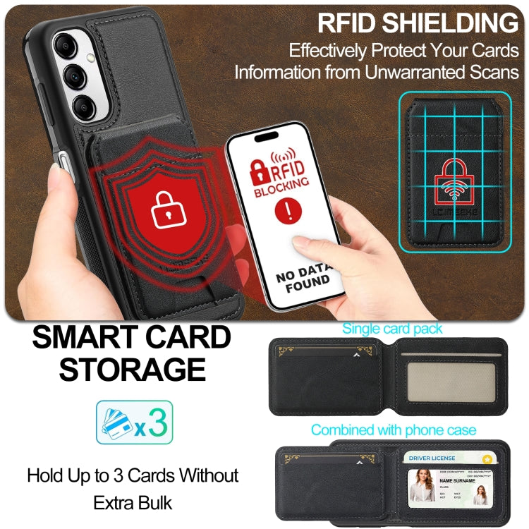 For Samsung Galaxy A14 5G / 4G LC.IMEEKE L3 Series Detachable RFID Card Bag Magsafe Phone Case