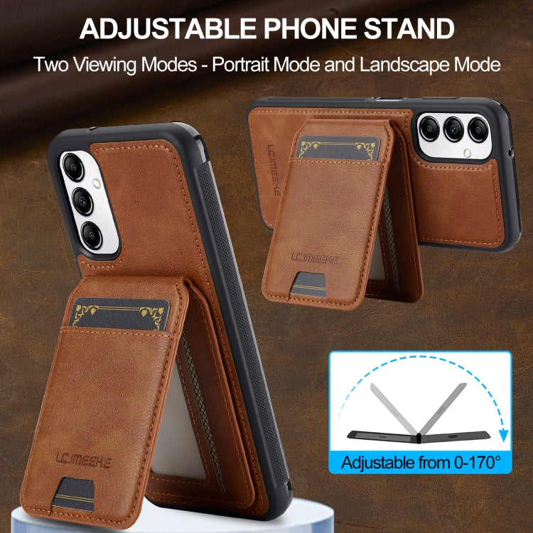 For Samsung Galaxy A14 5G / 4G LC.IMEEKE L3 Series Detachable RFID Card Bag Magsafe Phone Case