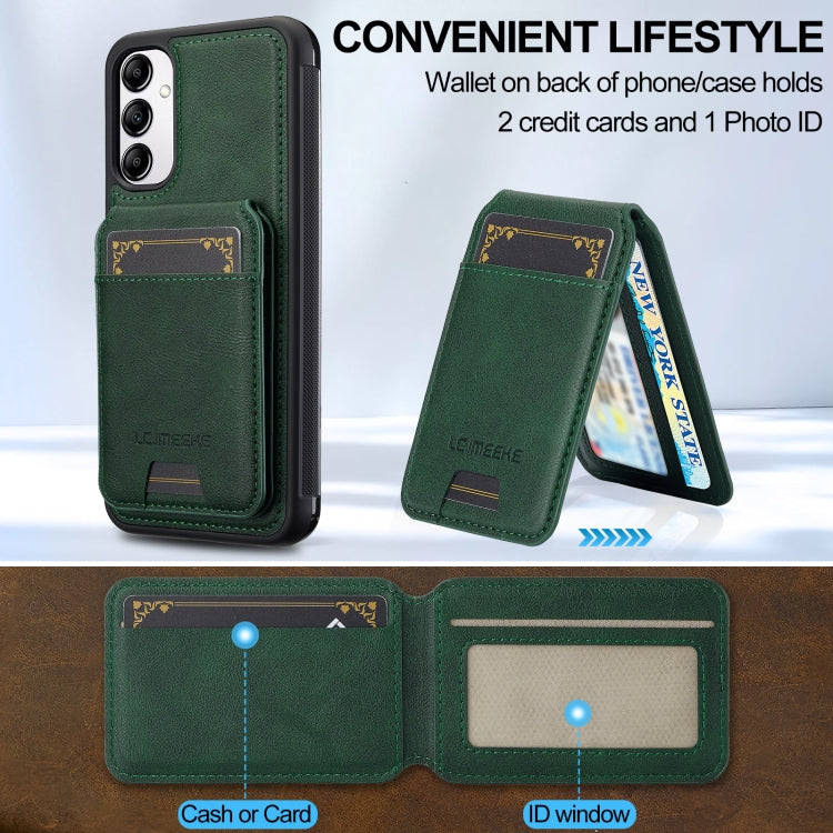 For Samsung Galaxy A14 5G / 4G LC.IMEEKE L3 Series Detachable RFID Card Bag Magsafe Phone Case
