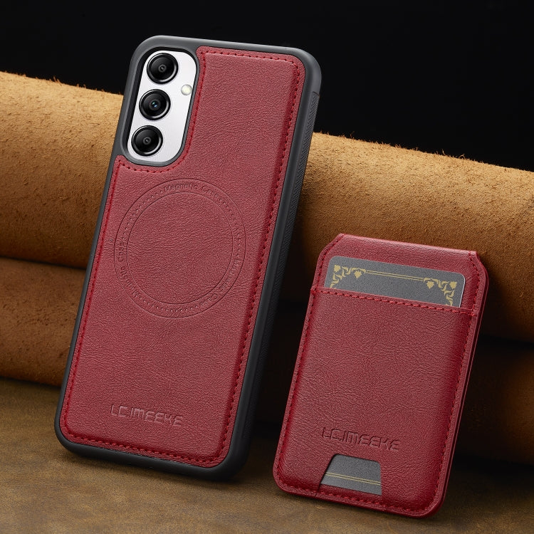 For Samsung Galaxy A14 5G / 4G LC.IMEEKE L3 Series Detachable RFID Card Bag Magsafe Phone Case