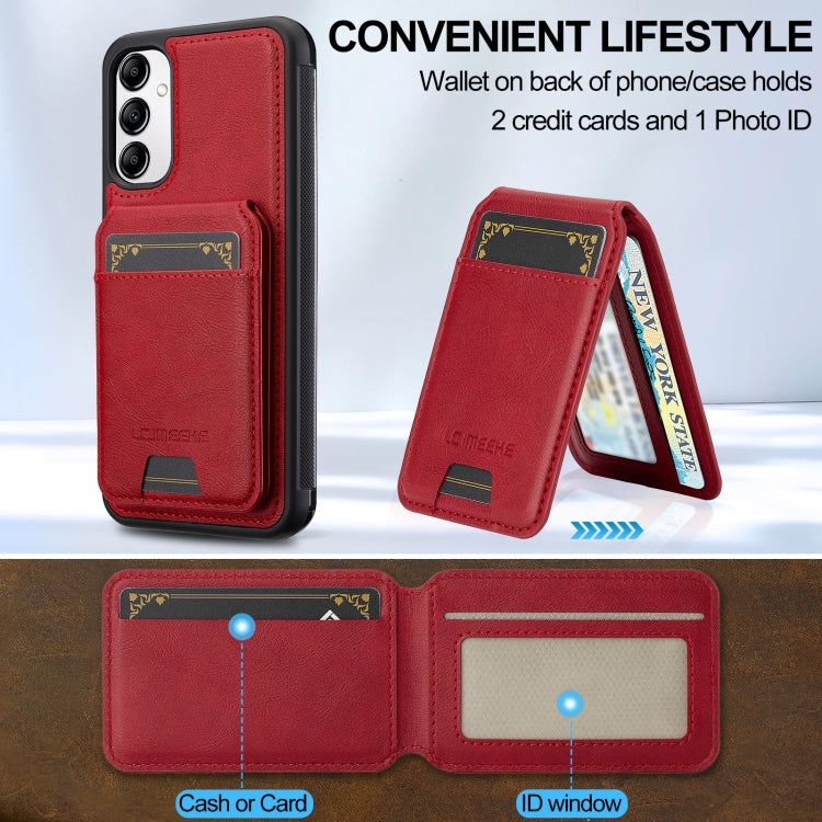 For Samsung Galaxy A14 5G / 4G LC.IMEEKE L3 Series Detachable RFID Card Bag Magsafe Phone Case