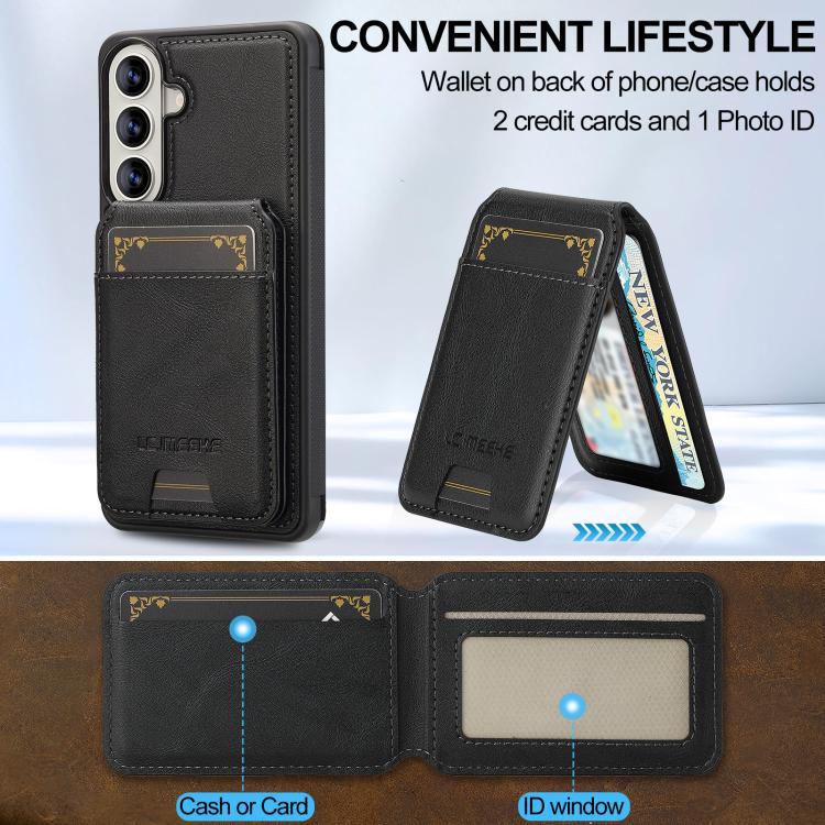 For Samsung Galaxy A37 5G LC.IMEEKE L3 Series Detachable RFID Card Bag Magsafe Phone Case