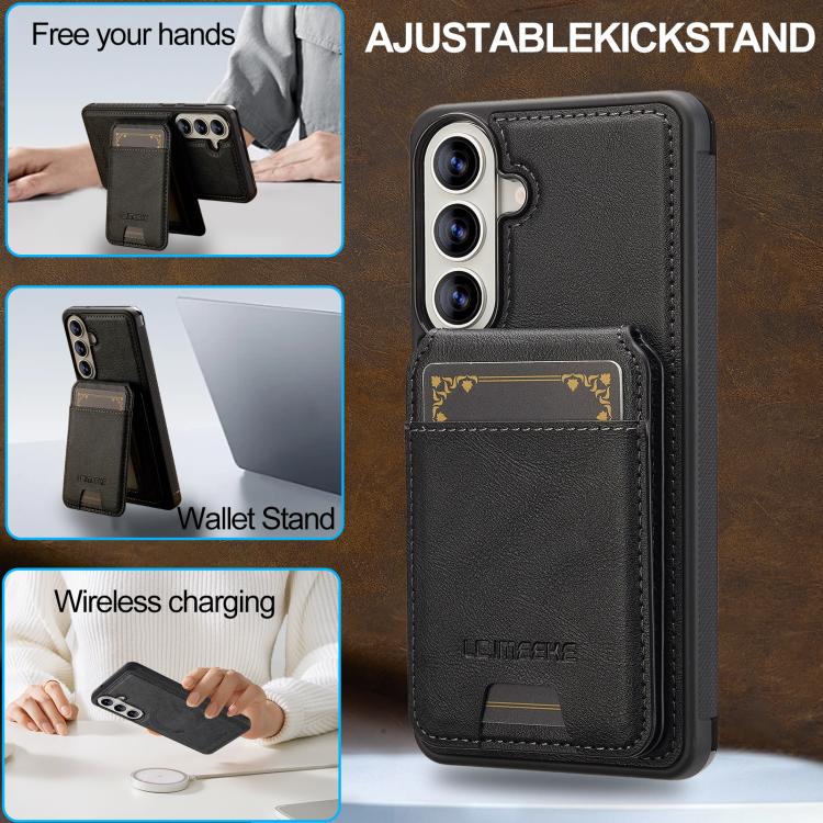 For Samsung Galaxy A37 5G LC.IMEEKE L3 Series Detachable RFID Card Bag Magsafe Phone Case