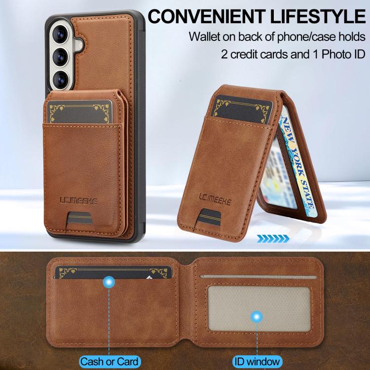 For Samsung Galaxy A37 5G LC.IMEEKE L3 Series Detachable RFID Card Bag Magsafe Phone Case
