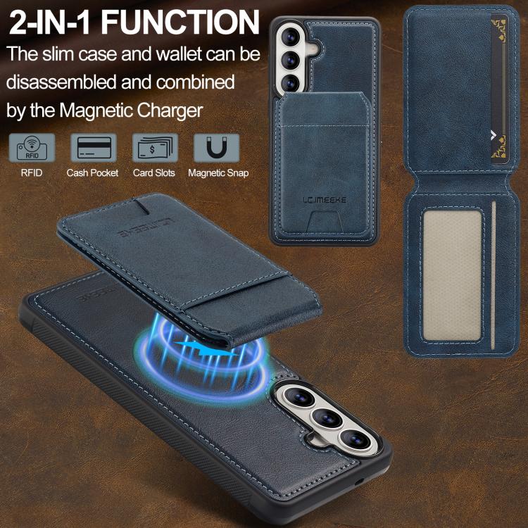 For Samsung Galaxy A37 5G LC.IMEEKE L3 Series Detachable RFID Card Bag Magsafe Phone Case