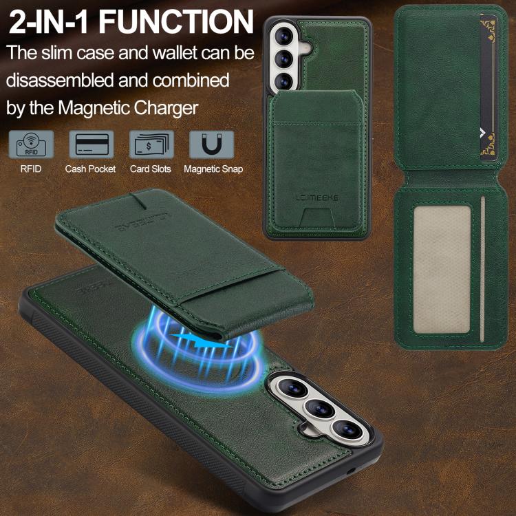 For Samsung Galaxy A37 5G LC.IMEEKE L3 Series Detachable RFID Card Bag Magsafe Phone Case