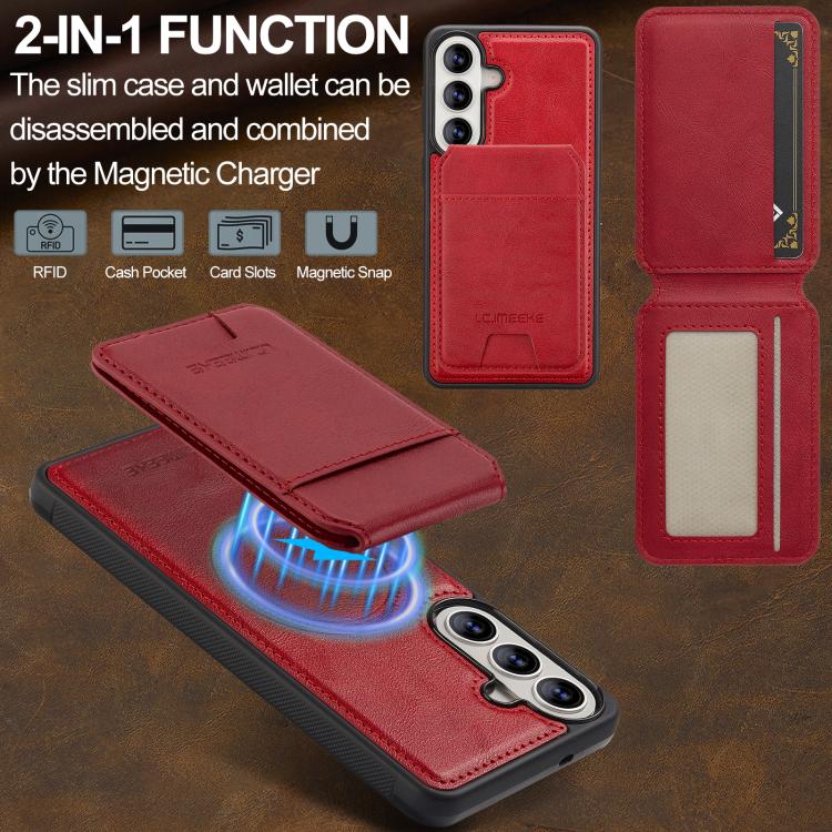 For Samsung Galaxy A37 5G LC.IMEEKE L3 Series Detachable RFID Card Bag Magsafe Phone Case