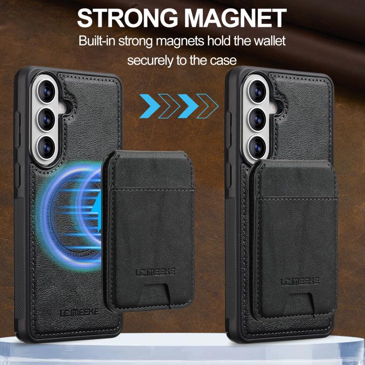 For Samsung Galaxy A57 5G LC.IMEEKE L3 Series Detachable RFID Card Bag Magsafe Phone Case
