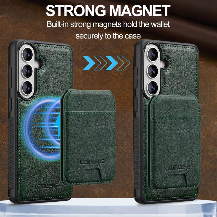 For Samsung Galaxy A57 5G LC.IMEEKE L3 Series Detachable RFID Card Bag Magsafe Phone Case