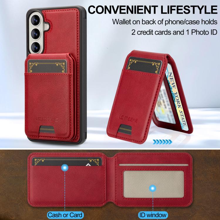 For Samsung Galaxy A57 5G LC.IMEEKE L3 Series Detachable RFID Card Bag Magsafe Phone Case