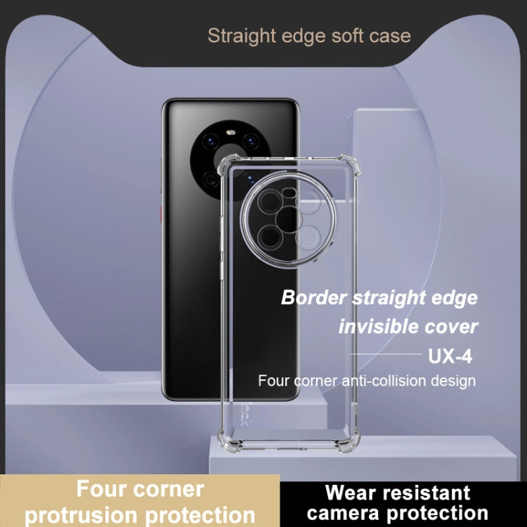 For Huawei Mate 40 5G IMAK UX-4 Series Four-corner Shockproof Phone Case - Transparent