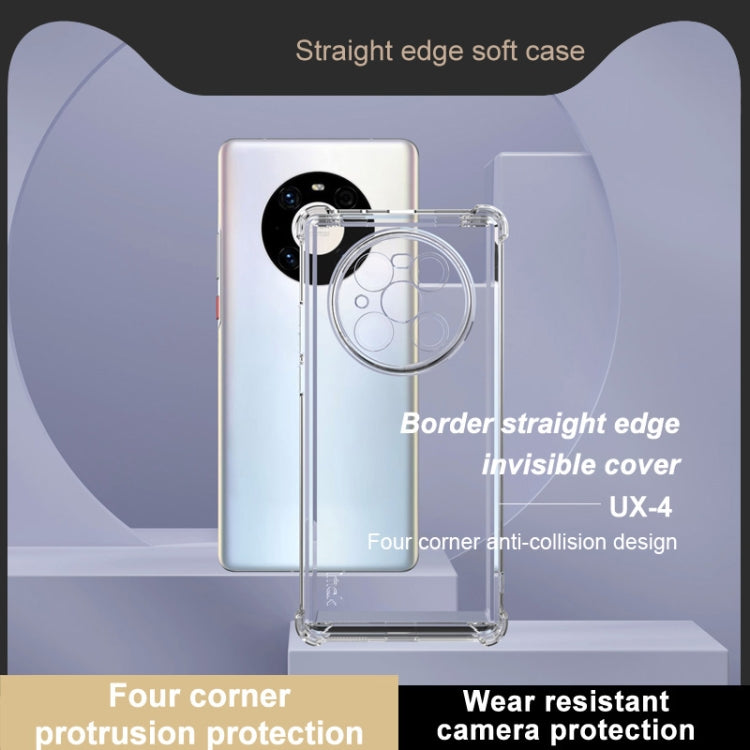 For Huawei Mate 40 Pro 5G IMAK UX-4 Series Four-corner Shockproof Phone Case - Transparent