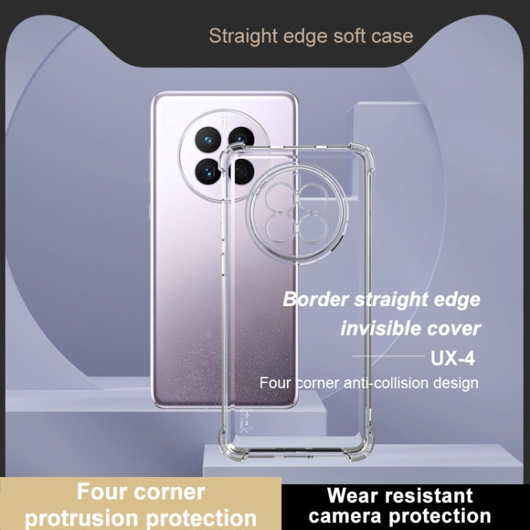 For Huawei Mate 50 / 50E IMAK UX-4 Series Four-corner Shockproof Phone Case - Transparent