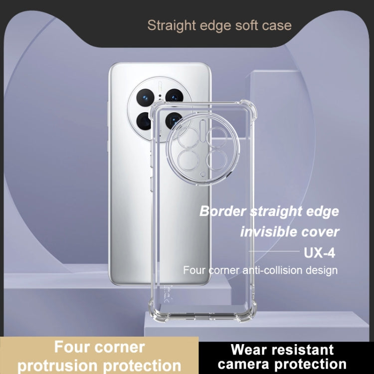 For Huawei Mate 50 Pro IMAK UX-4 Series Four-corner Shockproof Phone Case - Transparent