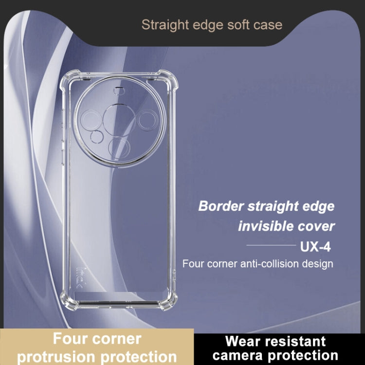 For Huawei Mate 60 IMAK UX-4 Series Four-corner Shockproof Phone Case - Transparent