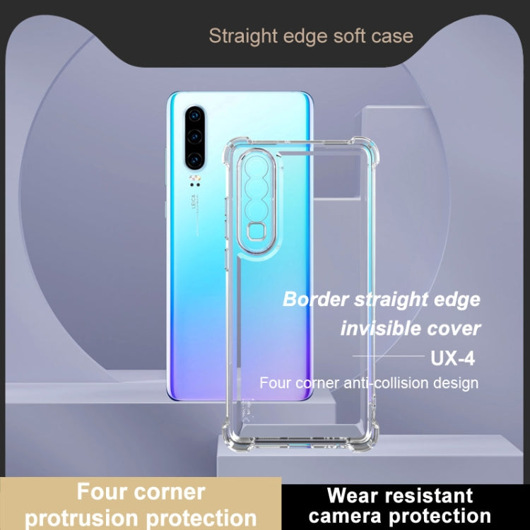 For Huawei P30 IMAK UX-4 Series Four-corner Shockproof Phone Case - Transparent