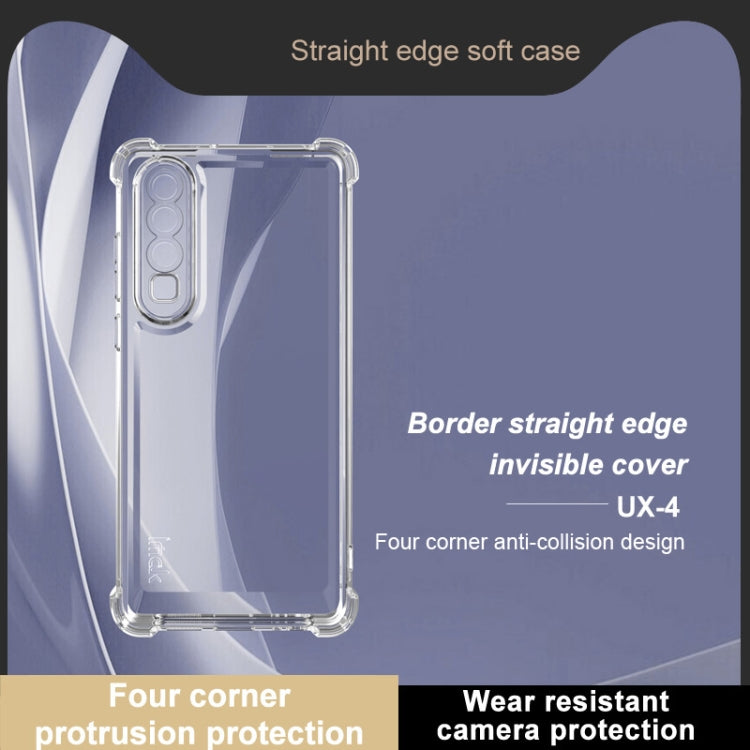 For Huawei P30 IMAK UX-4 Series Four-corner Shockproof Phone Case - Transparent