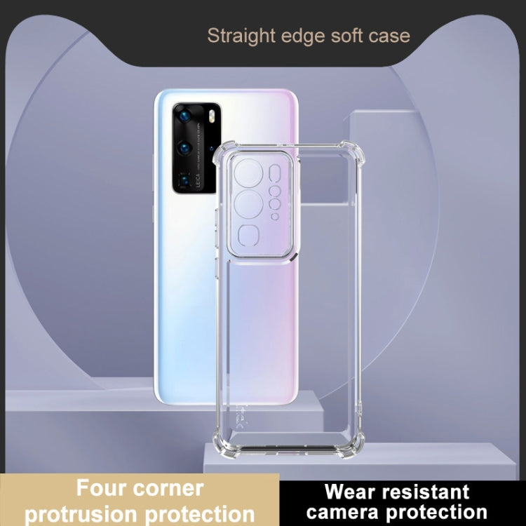 For Huawei P40 Pro IMAK UX-4 Series Four-corner Shockproof Phone Case - Transparent