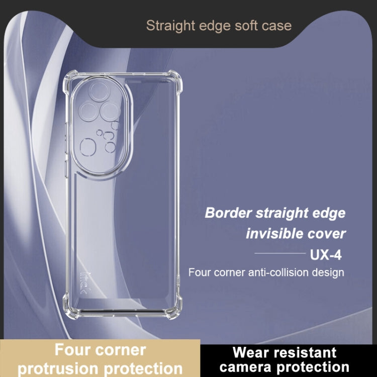 For Huawei P50 Pro IMAK UX-4 Series Four-corner Shockproof Phone Case - Transparent