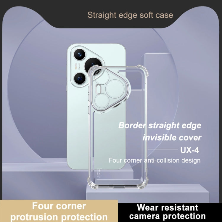 For Huawei Pura 70 IMAK UX-4 Series Four-corner Shockproof Phone Case - Transparent
