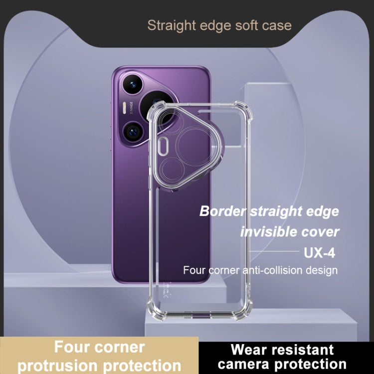 For Huawei 70 Pro / Pura 70 Pro+ IMAK UX-4 Series Four-corner Shockproof Phone Case - Transparent