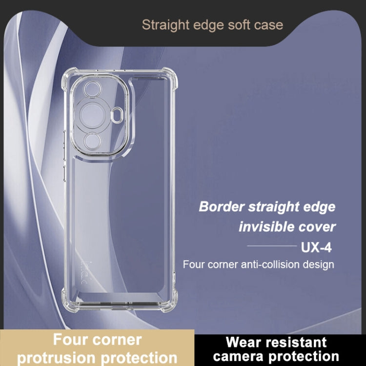 For Huawei Nova 11 Pro / 11 Ultra IMAK UX-4 Series Four-corner Shockproof Phone Case - Transparent