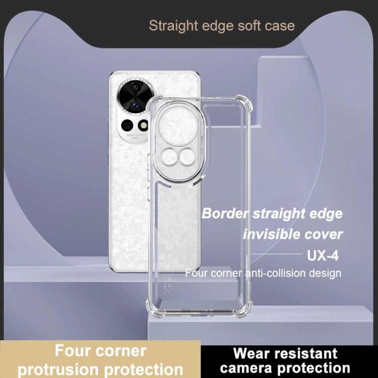 For Huawei Nova 12 Pro / 12 Ultra IMAK UX-4 Series Four-corner Shockproof Phone Case - Transparent