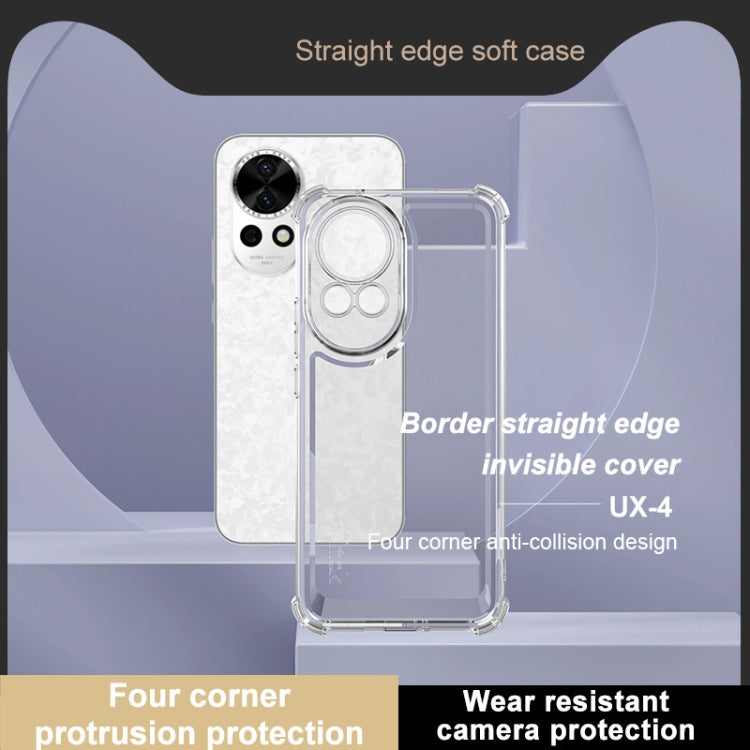 For Huawei Nova 12 / Nova 13 IMAK UX-4 Series Four-corner Shockproof Phone Case - Transparent