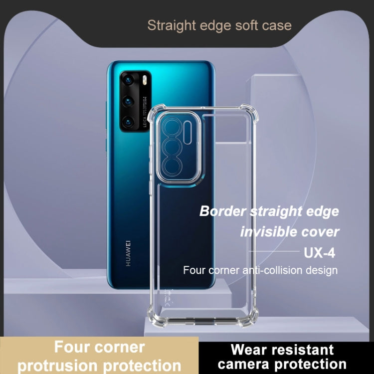 For Huawei P40 IMAK UX-4 Series Four-corner Shockproof Phone Case - Transparent