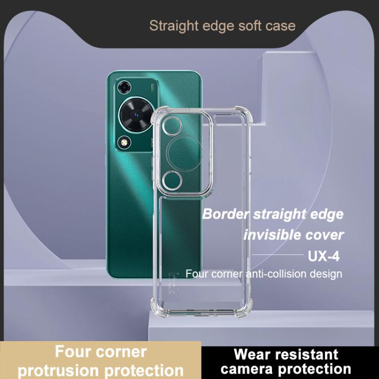 For Huawei nova Y72 Global IMAK UX-4 Series Four-corner Shockproof Phone Case - Transparent