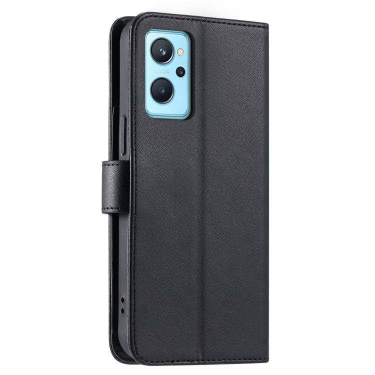 For OPPO A36 / A76  / A96 4G / K10 4G Ring Buckle Rhombic Leather Phone Case