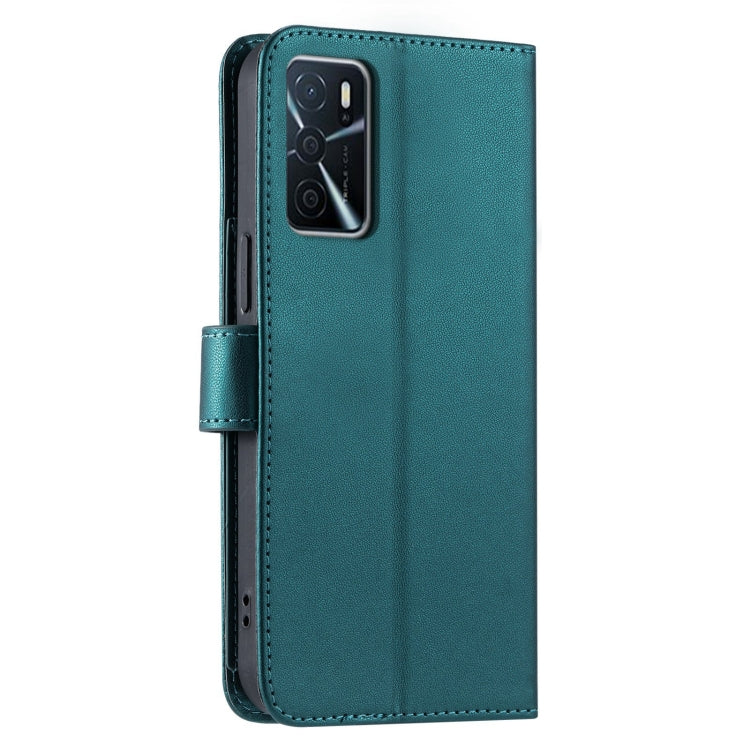 For OPPO A16 4G / A55 5G / A54 45G Ring Buckle Rhombic Leather Phone Case