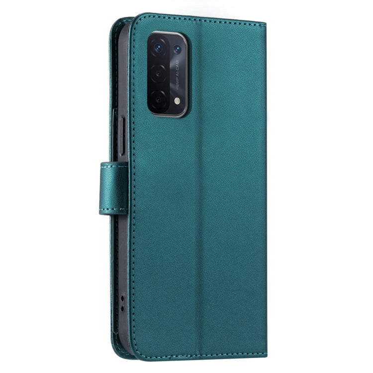 For OPPO A93 5G / A74 5G / A54 5G Ring Buckle Rhombic Leather Phone Case