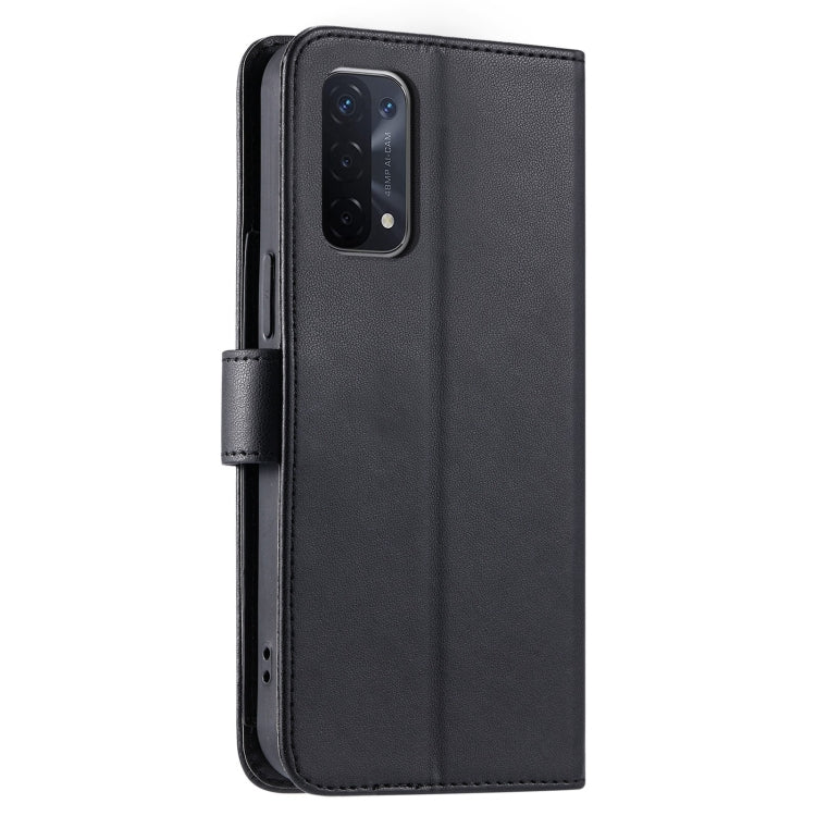 For OPPO A93 5G / A74 5G / A54 5G Ring Buckle Rhombic Leather Phone Case