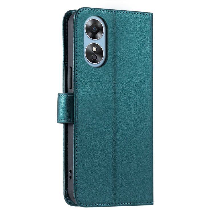 For OPPO A78 4G Global Ring Buckle Rhombic Leather Phone Case