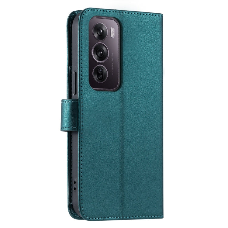 For OPPO Reno12 Pro 5G Global Ring Buckle Rhombic Leather Phone Case