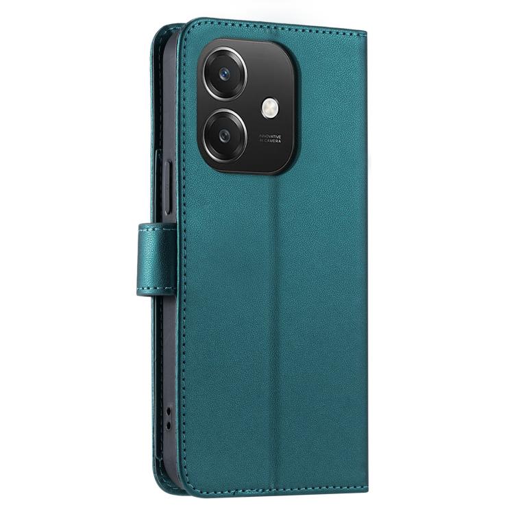 For OPPO A3 4G / 5G / A60 5G Ring Buckle Rhombic Leather Phone Case